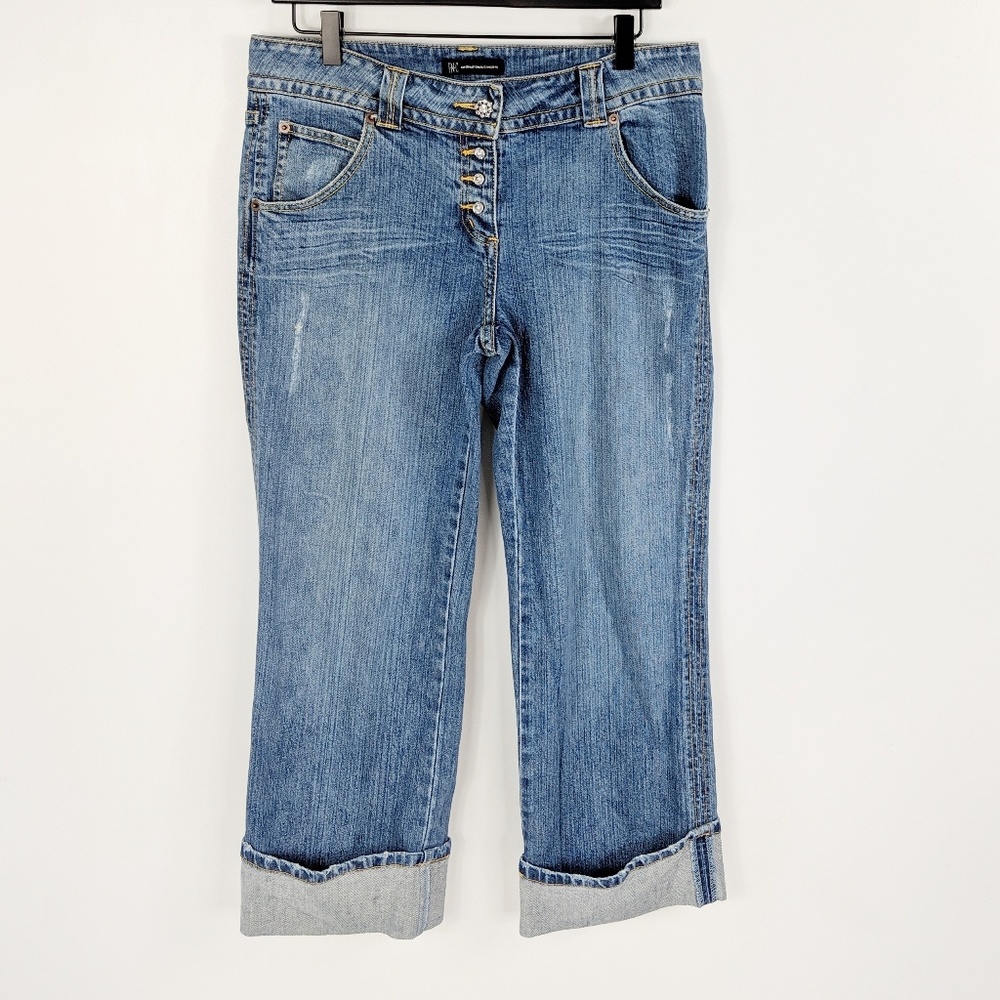 INC Distressed Cuffed Jeans - Picture 4 of 8